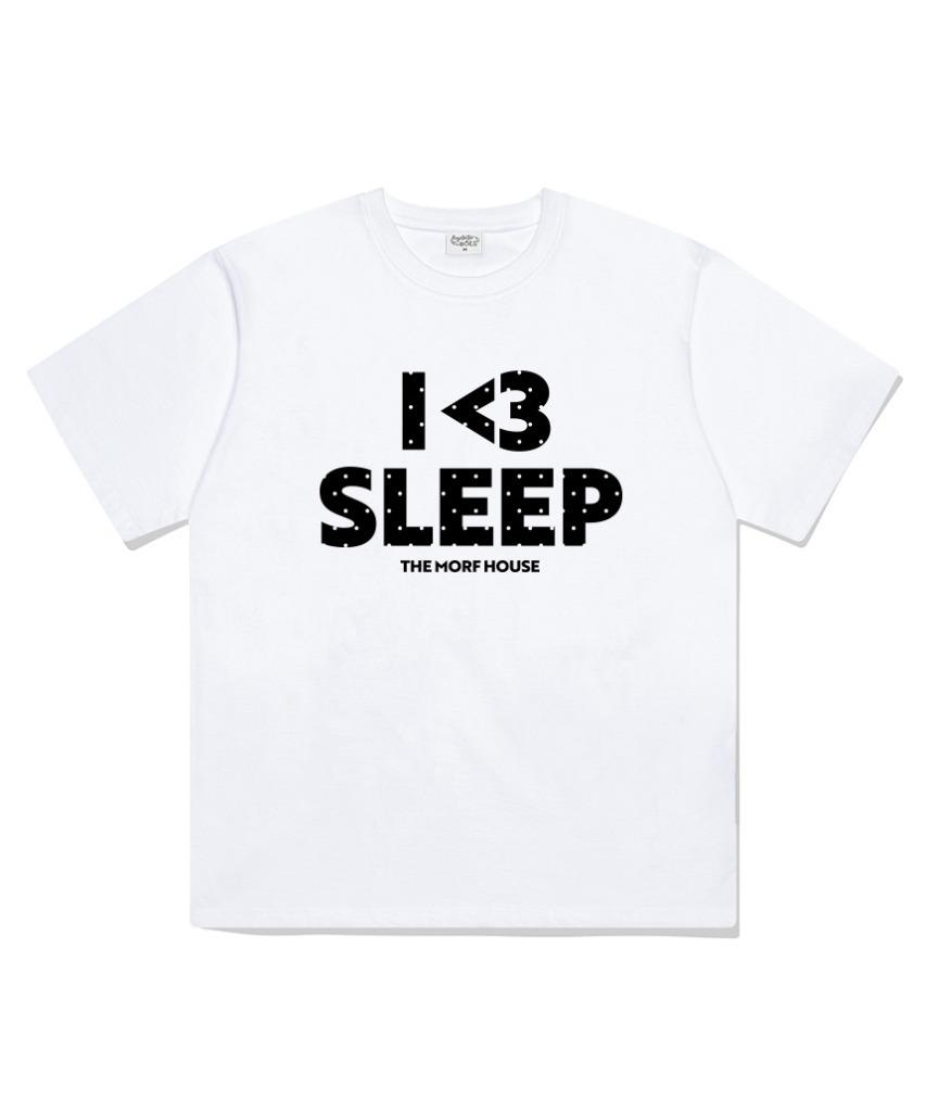 Deomopeuhauseu I Love Slip Oversized Short Sleeve T-Shirt White