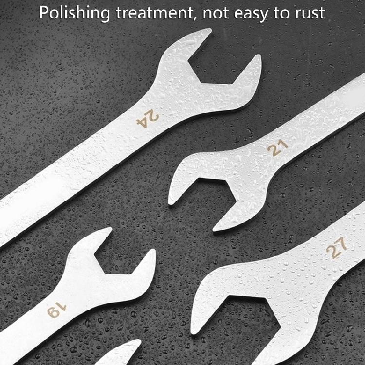 Portable Twin Head Wrench Spanner Crafted for Narrow Environment Rustproof Stainless Steel Confined Spaces Various Fixes