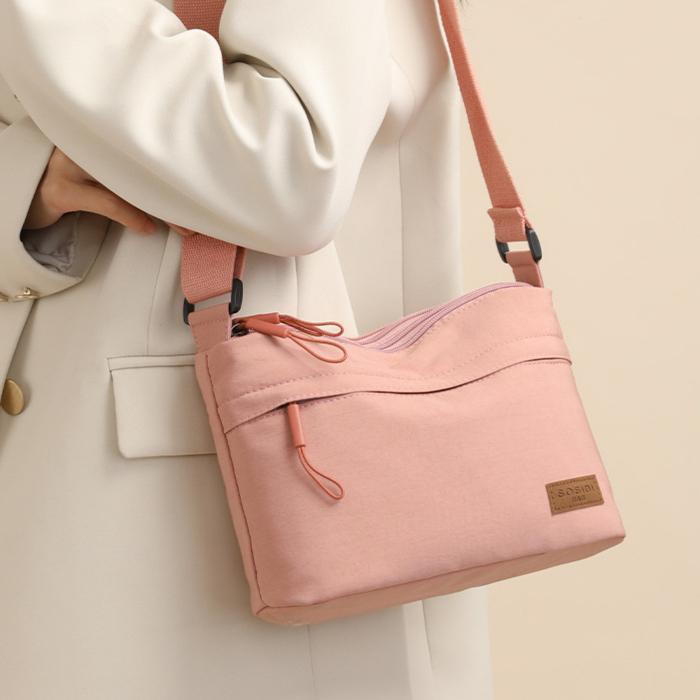 Multi Layer Large Capacity Casual Waterproof Portable Fashionable Single Shoulder Crossbody Small Square Bag