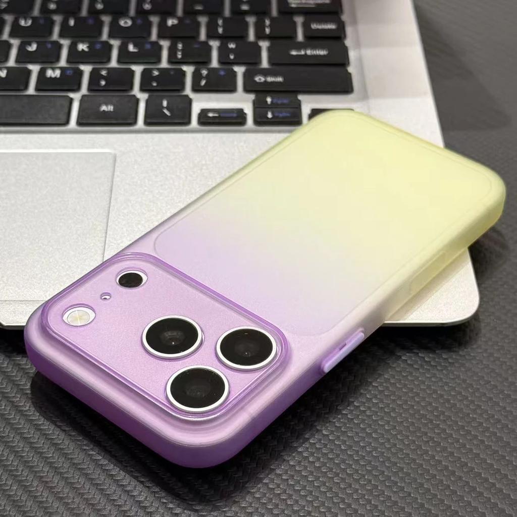 Summer Gradual Change Ultra-thin Matte for Apple 17Promax Mobile Phone Case iPhone16/15/14 All-inclusive 13 Soft