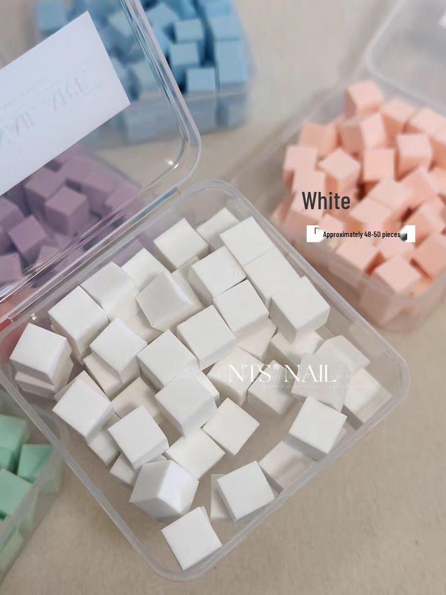New Color Patting Sponge: Mini 1cm Tofu Gradient Blush Nail Art Tool