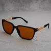 New Retro OGA Series Polarized Sunglasses - Classic Square Frame with Spring Hinges for Driving & Sports