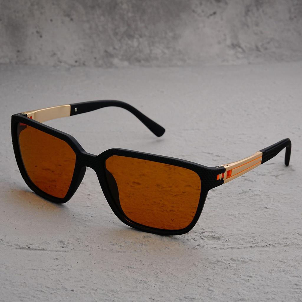 New Retro OGA Series Polarized Sunglasses - Classic Square Frame with Spring Hinges for Driving & Sports
