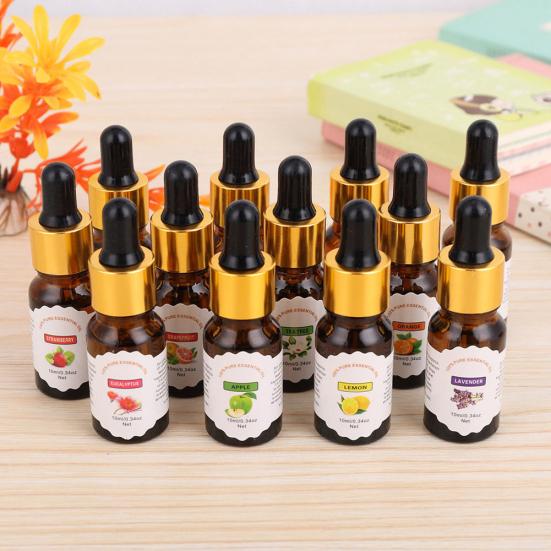 10ml/Bottle Fruit Aromatherapy for Plant Essential Oil Fragrance Lamp Humidifier