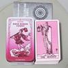 Rose Rider Tarot Deck 11*6.2cm in Tin Box - 78 Classic Vintage Pink Tarot Cards with Guidebook, Aesthetic Rose Pink