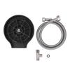 High Pressure Glass Rinser for Kitchen Sink Bar Faucet Bottle Washer Kit with 9 16 Water Inlet Hose Tee Valve Water Tray