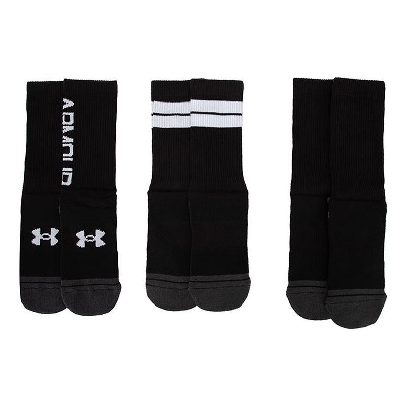

Under Armour Носки до середины икры для занятий спортом на открытом воздухе, дышащие, повседневные, 3 пары, унисекс, 1379515-002 M