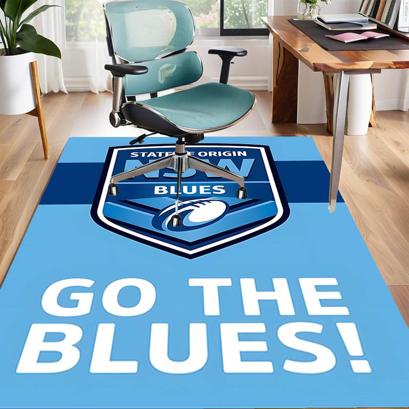 1pc Football Team Design Area Rug - Non-Slip, Soft & Cozy Floor Mat for Living Room, Bedroom, Office - Indoor/Outdoor Decorative Carpet