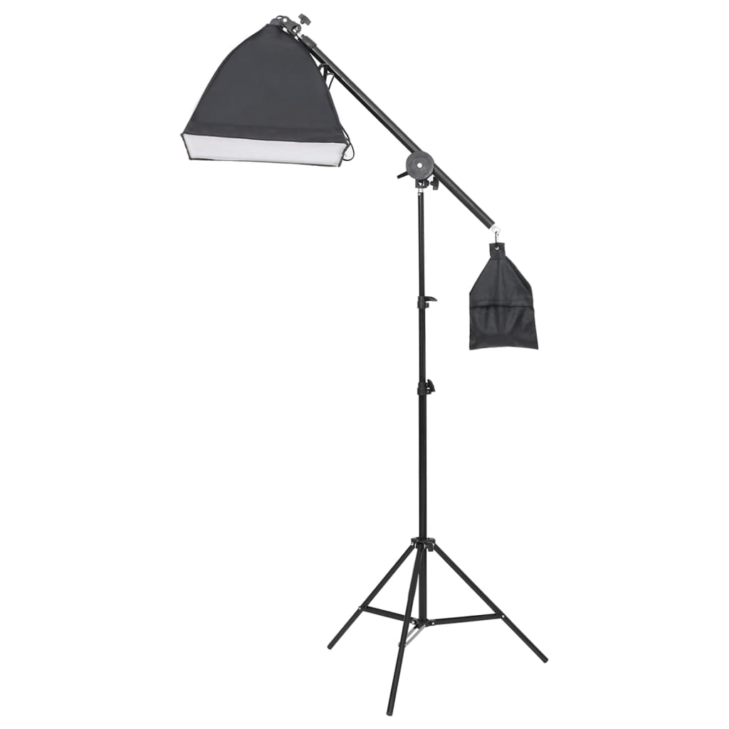 Vidaxl Photographic Studio Set with Lamps and Backdrops