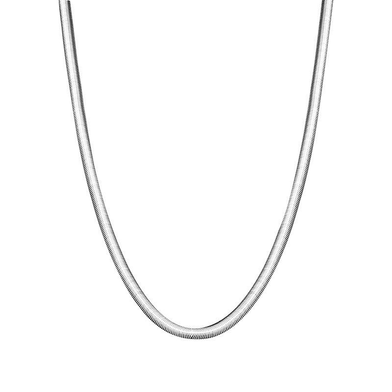 Men's Trendy Hip Hop Titanium Steel Snake Bone Chain Necklace