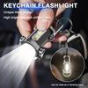 1/2/3PCS Rechargeable Keychain Flashlights 1200mAh Type-C Flashlights Keychain Hanging Keyring Camping Pocket Lamp