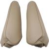 GXARTS Driver and Passenger Side Leather Front Seat Armrest Cover Tan Compatible with Toyota Land Cruiser 1998 1999 2000 2001 2002 2003 2004 2005