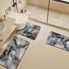 Stone Textured Printed Toilet Cushion Diatom Mud Bathroom Floor Mat Quick Drying Anti Slip Shower Pad Modern Home Decoration Bathroom Accessories