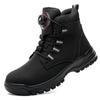 Waterproof Men Work Boots Safety Steel Toe Indestructible Shoes Anti-smash Puncture-Proof Kevlar Insoles Industrial Boots