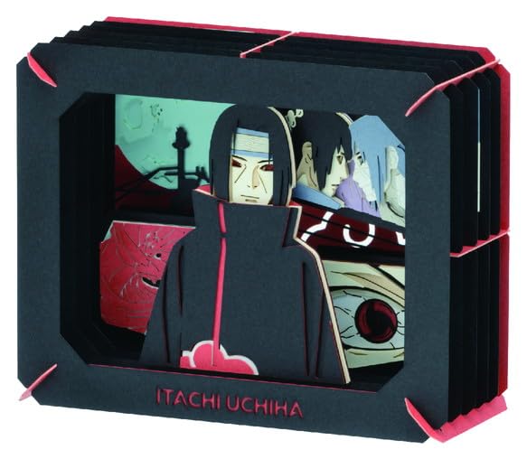 Ensky Naruto Shippuden Itachi Paper Theater H80 X W100 X D42mm Paper PT-342 Approx.
