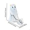 Halloween Laufhund Statue Ornament Süßes Geschenk Harz Skulptur Gruselige Figur für Regal Garten