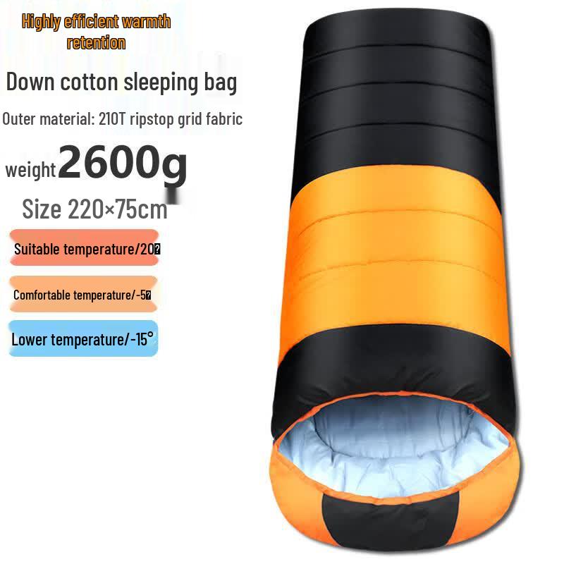 High Warmth Down Cotton Camping Sleeping Bag