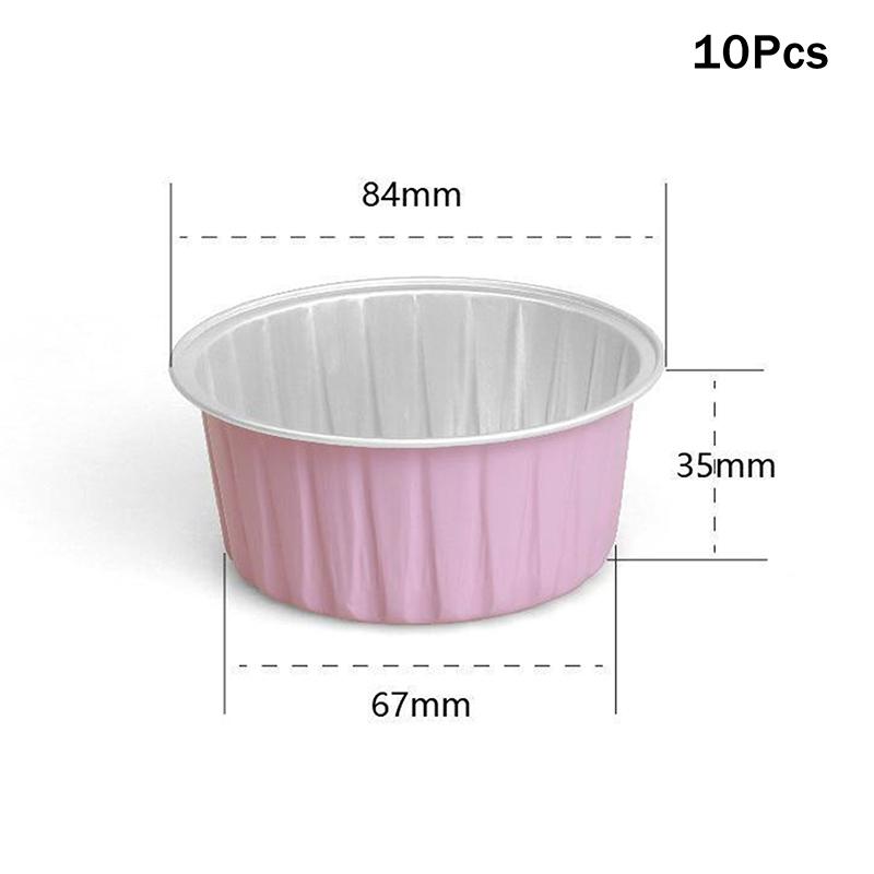 10/20/50 Pcs Round Baking Cups Tin Paper Foil Wih Lids Reusable Cupcake Cups Desserts Flans Mini Cake Pans Bread Mould Custard