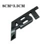2026 3D Metal ABT Logo Car Front Grille Emblem Badge Stickers Decals For Audi A4 A6 A5 A7 A1 SQ5 TT RS6 RS3 Q7 Q5 Q8 A3 VW Golf 7 Q3