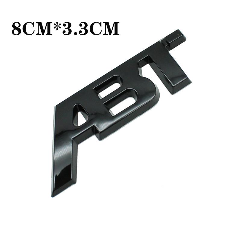 2026 3D Metal ABT Logo Car Front Grille Emblem Badge Stickers Decals For Audi A4 A6 A5 A7 A1 SQ5 TT RS6 RS3 Q7 Q5 Q8 A3 VW Golf 7 Q3