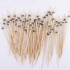 100pcs Versatile Bamboo Food Picks Disposable Fruit Sticks Decorative Dessert Sticks  Wedding Party