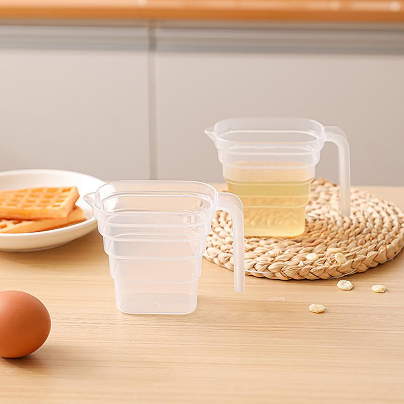 250 ml plastový priehľadný odmerný pohár s odstupňovaním Domácnosť Kuchyňa Pečenie Merací nástroj Dizajn s rukoväťou Poháre