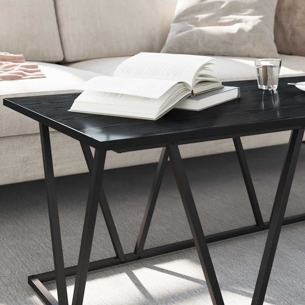 Coffee Table Black Oak Look 100 x 50 x 40 cm