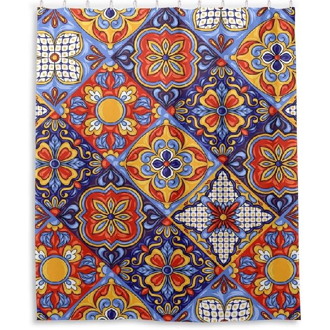 Cute Frogs Shower Curtain Bathroom Decor Waterproof Fabric Shower Curtains with Hooks 60x72 Inch