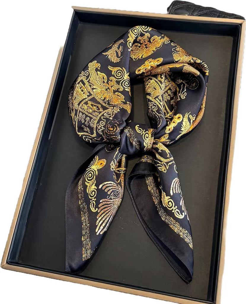 New 100% Natural Silk Scarf Women Neck Hair brand Pashmina Foulard Female Bandana Scarves Hijab Shawl Wraps Square Headkerchief