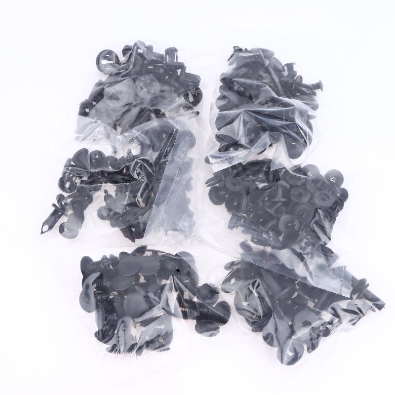 190 Buc Clipuri de Fixare Auto Kit Elemente de Fixare din Plastic 6 Dimensiuni Set Nituri cu Pini de Apăsare Auto Clipuri Nituri cu Apăsare pentru Caroserie Bară de Protecție