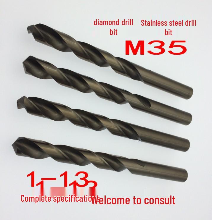 M35 Cobalt Twist Drill Bit: Straight Shank for Stainless Steel