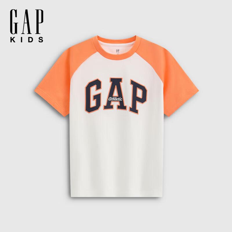 GAP Boys Pure Cotton Logo Print Short Sleeve T-Shirt 130/64