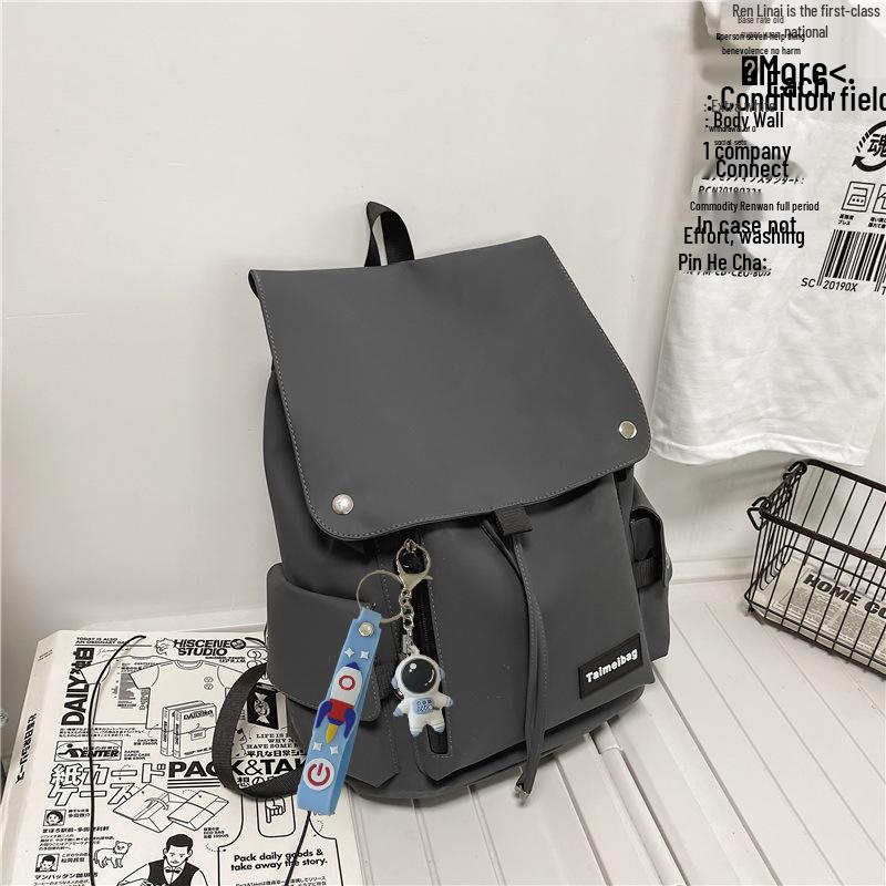 Japanese Style Trendy Large Capacity Schoolbag for Girls, High School Students, and Leisure Travel Backpack for Women and Men