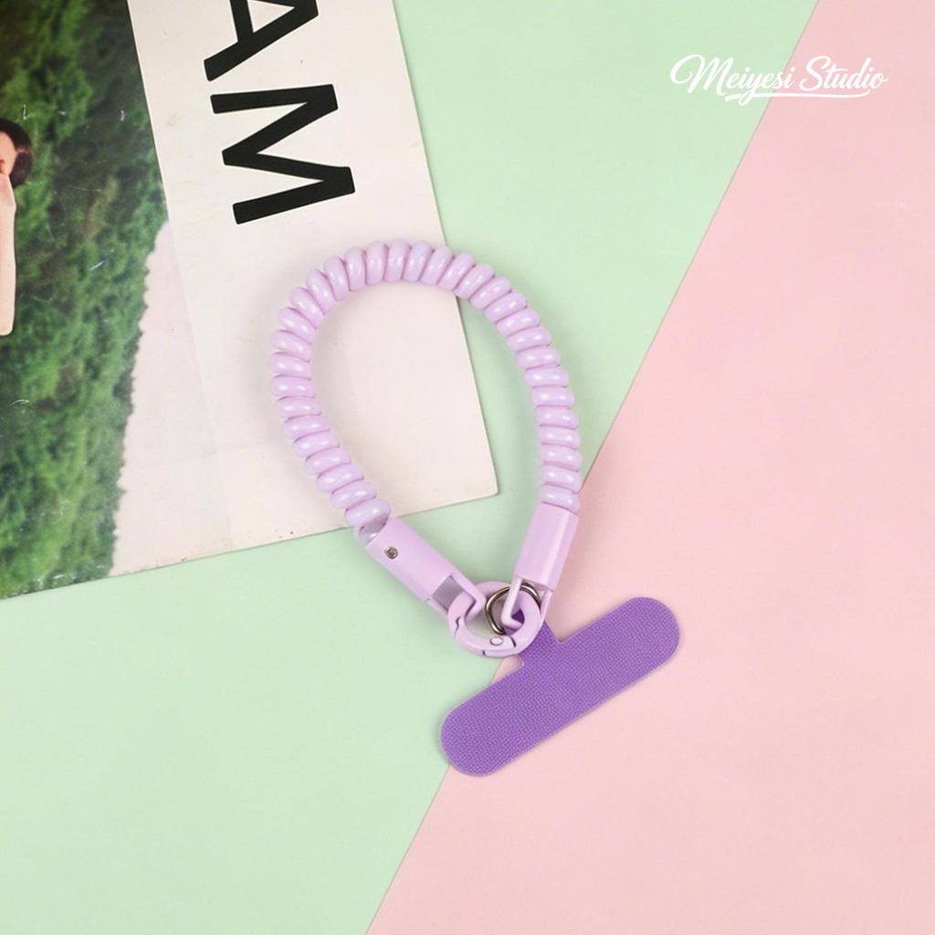 Spring Style Retractable Elastic Keychain & Phone Strap