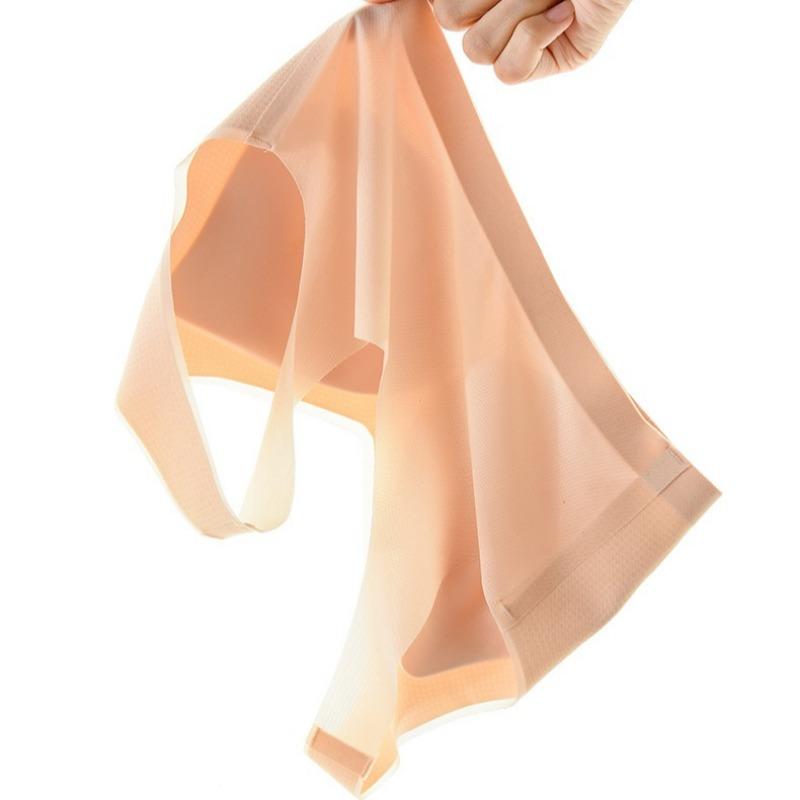 Ultra-thin Underwear for Women Seamless Vest-style Large Size Bra Without Steel Ring Gathered Sports Bra with Breast Reduction