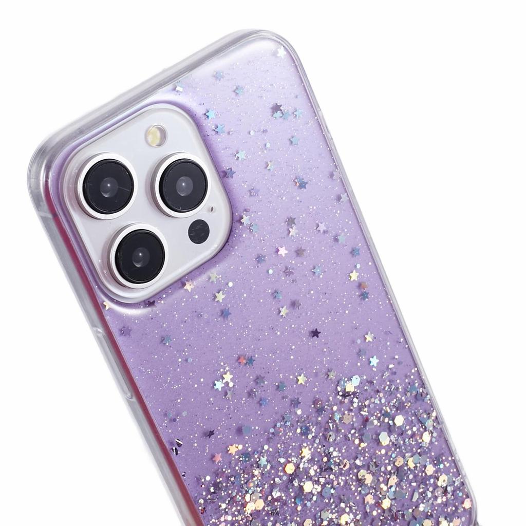 AW Series for iPhone 14 Pro Anti-Scratch TPU Phone Cover Epoxy Phone Case with Lanyard