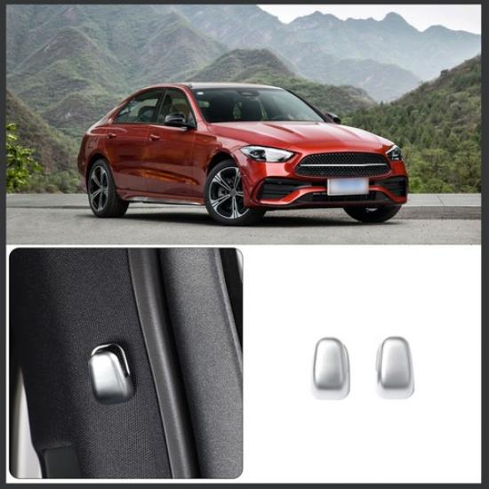 Подходит для Mercedes C-класса W206 ABS Серебристая внутренняя накладка на крючок стойки B 2 шт.