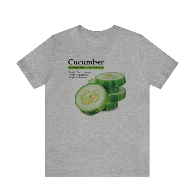 Cucumber Retro Fashion Streetwear TShirts Women Oversized Short Sleeve Vegetable T Shirt Unisex Vintage Graphic Tees Clothes