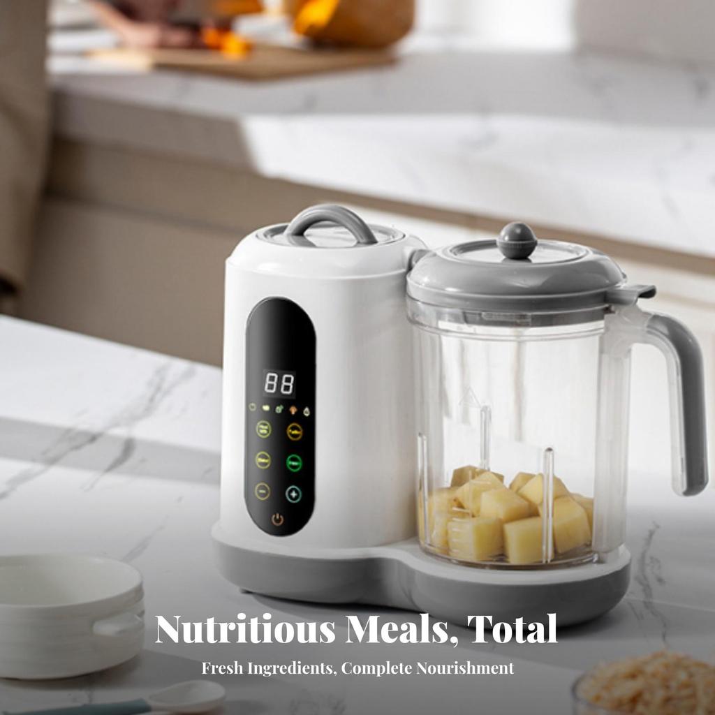 Infant Meal Preparer Steamer Steaming Blender Transparent Jug Puree Maker for