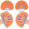 1 Pair Swimming Paddles Non-slip Adjustable Good Elasticity Soft Environmental Protection Training Correction