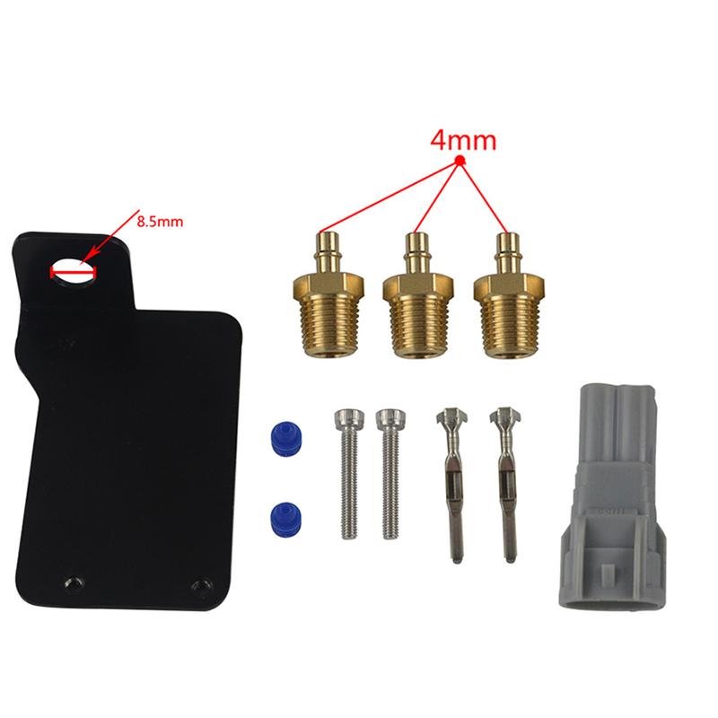LIZHI - Elektronisches Turbo-Boost-Steuer-Magnetventil mit Stecker für 07+ Mitsubishi Evo X LZ-ECU04
