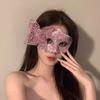 Masquerade Mask for Women Venetian Costume Half Face Costume Cosplay Lace Eye Mask Halloween Carnival Party Feather Mask 2025