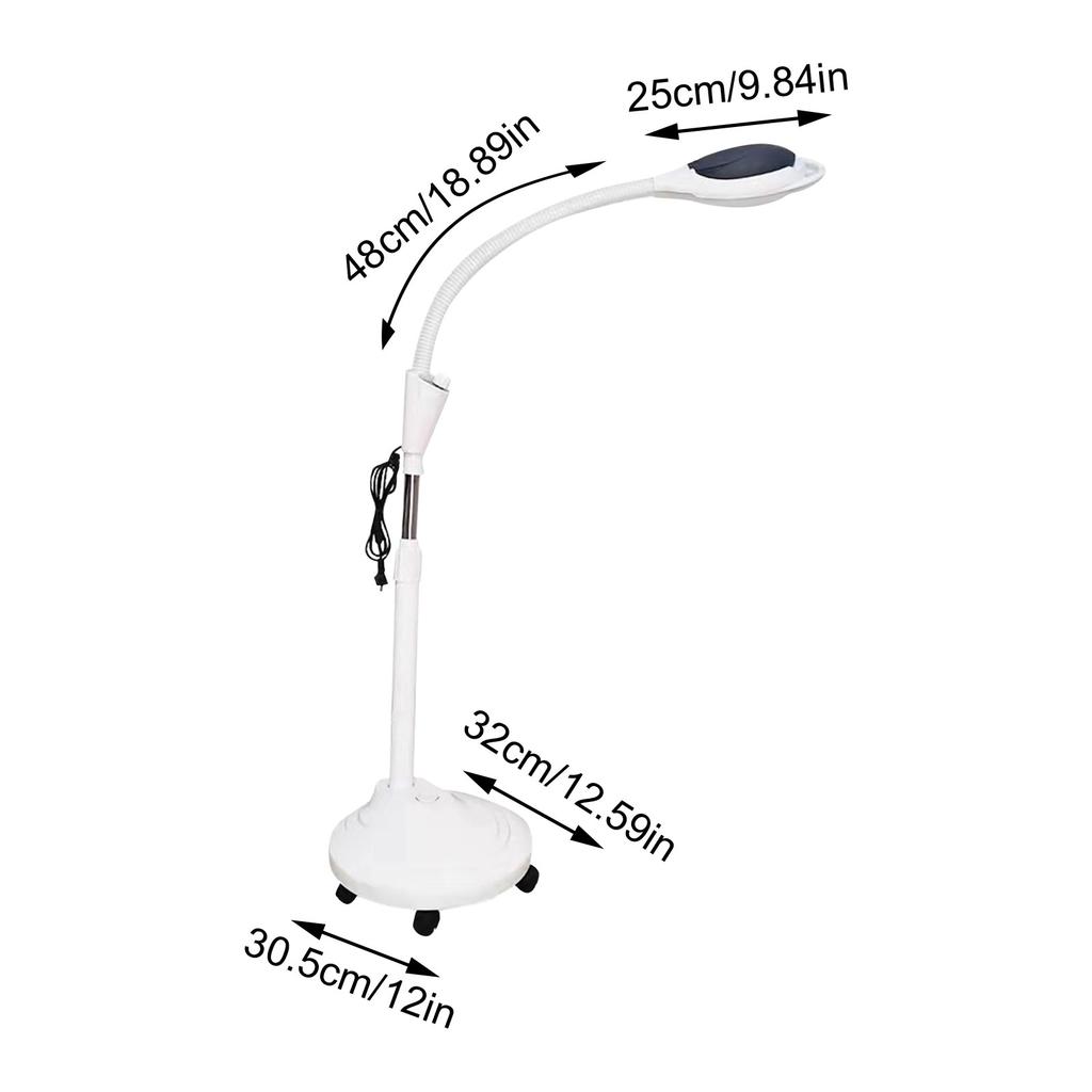 Lupă Retractabilă Iluminare Lămpi Stativ de Podea Frumusețe Îngrijirea Pielii Salon Unghii Tatuaj Lampă Lampă LED Lupă Lumină Rece