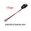 9V Battery Connector Power Clips DC Jack Male Female Alligator Snap Adapter Wire Holder Cable With PH2.0/XH2.54 wire