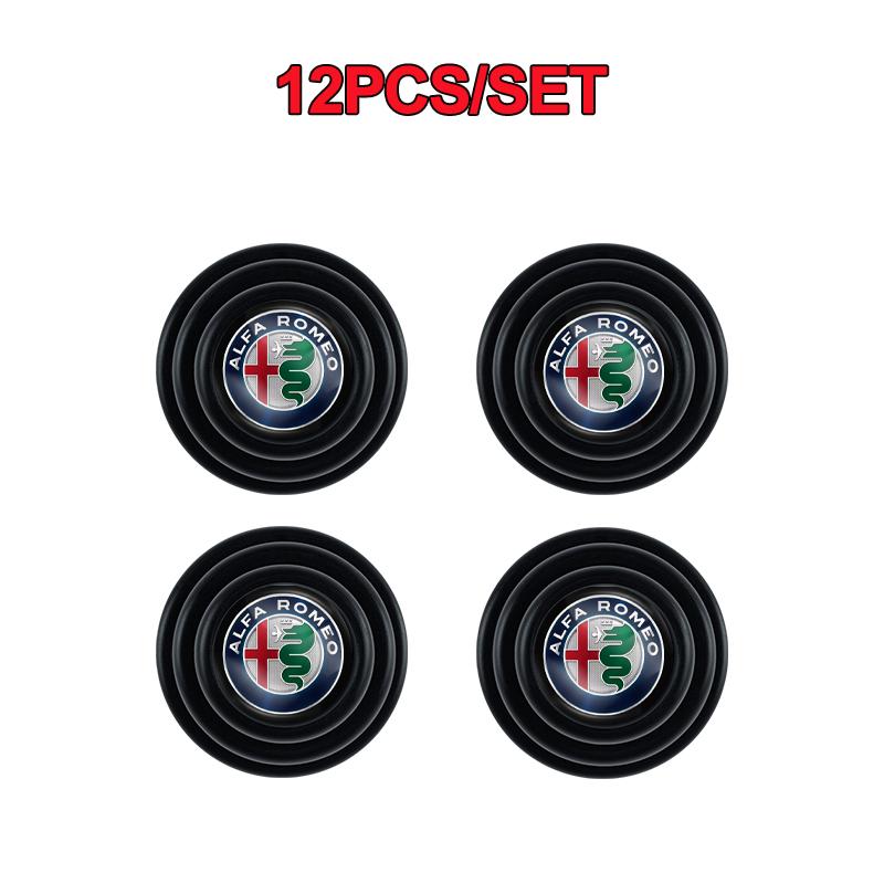 

2026 Hot Alfa Romeo 4/8/12Pcs Car Door Anti-shock Pad Anti-noise Buffer Gasket Auto Interior For Alfa Romeo Mito 147 GT 4C 159 1
