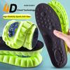 1Pair 4D Cloud Sport Insoles for Shoes PU Air Cushion Sole Soft Shock Absorption Deodorant Breathable Running Orthopedic Insoles