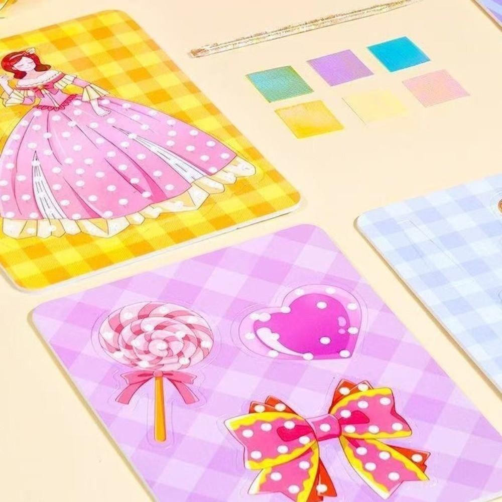 Creative Fairy Tale Hand Poke Painting Puzzle Fabric Art Craze Poke Art  Children
