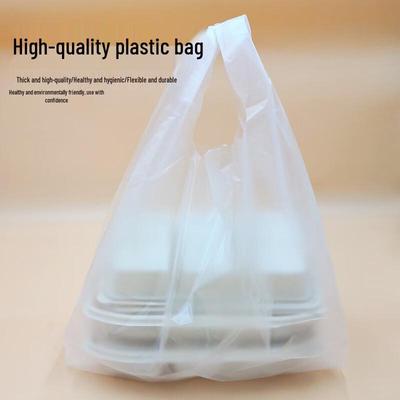 Weiße Plastik-Tragetaschen