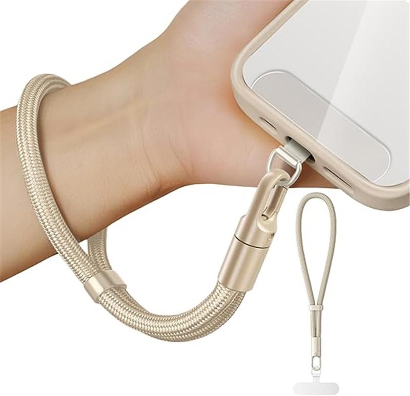 Universally Minimalist Wrist Strap Phone Crossbody Lanyard with Adjustable Drop-Proof DesignTether Tabs for All Mobile Phones