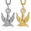 German Logo Eagle Hawk Pendant Hip Hop Necklace